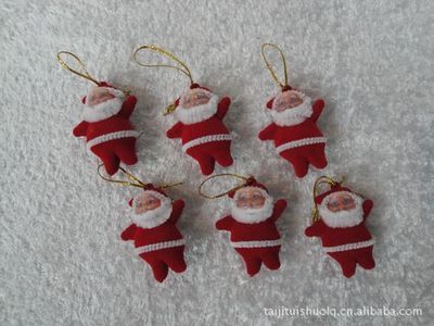 【精美圣誕掛件*2寸紅絨老人6pcs/opp袋】價格,廠家,圖片,其他材質(zhì)工藝品,義烏市遠(yuǎn)奔工藝品廠-